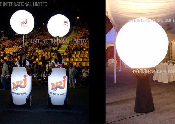 Quality 1.6m Tripod Moon Crystal Balloon Lighting With 200W LED For Events Decoration for sale