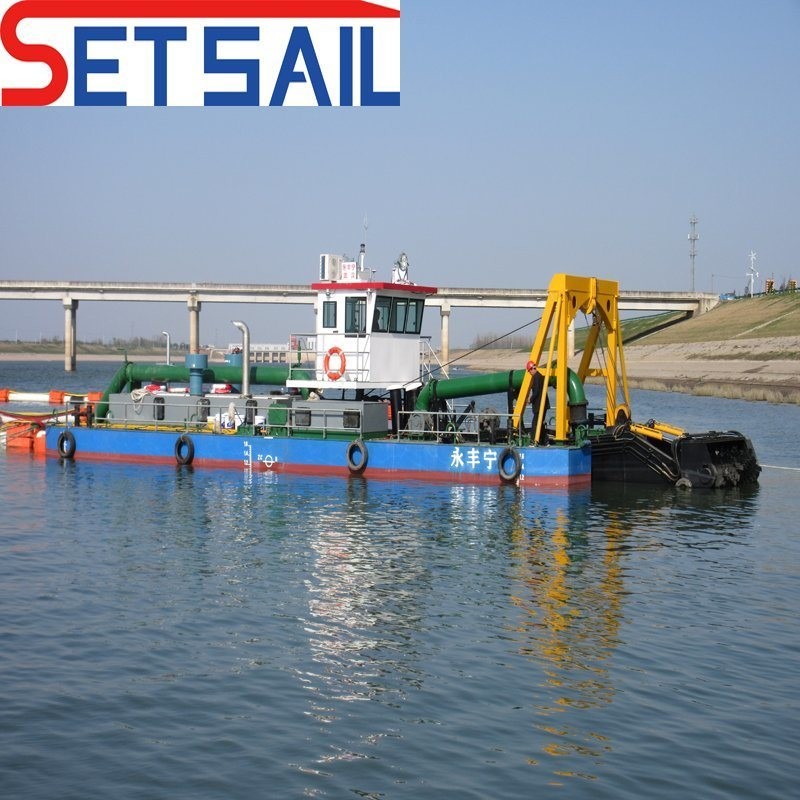 Hydrocyclone Electrical Power Trailing Hopper Suction Gravel Dredger with HDPE
