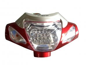  Electric Bicycle Parts Plastic Brightest  Bicycle Front Light With LED Lamp Manufactures