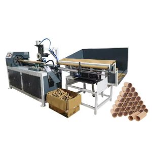 PLC Touch Screen Paper Pipe Core Cutting Machine with Auto Loading
