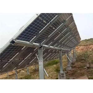 Galvanized Flat Horizontal Axis Solar Tracker Solar Tracking System