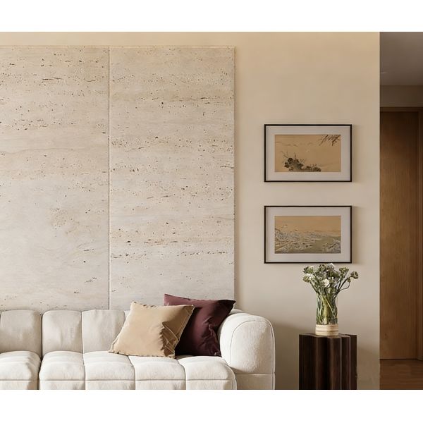 Fireproof Travertine Soft Flexible Clay Wall Tile MCM Wall Cladding Facade Exterior Wall Clinker Brick Slips Tiles for Hotel