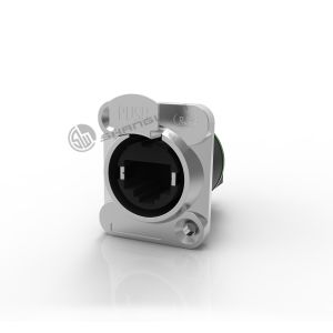 RJ45 Panel Mount Ethernet Chassis Connector Custom 8 Pin Plug Socket