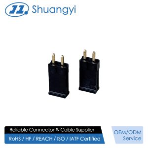  2.54mm Pitch 1×2 Single-Row Pin Header Connector, Through-Hole PCB Electronic Connector, Gold-Plated Terminals for Signal &amp; Power Transmission Manufactures