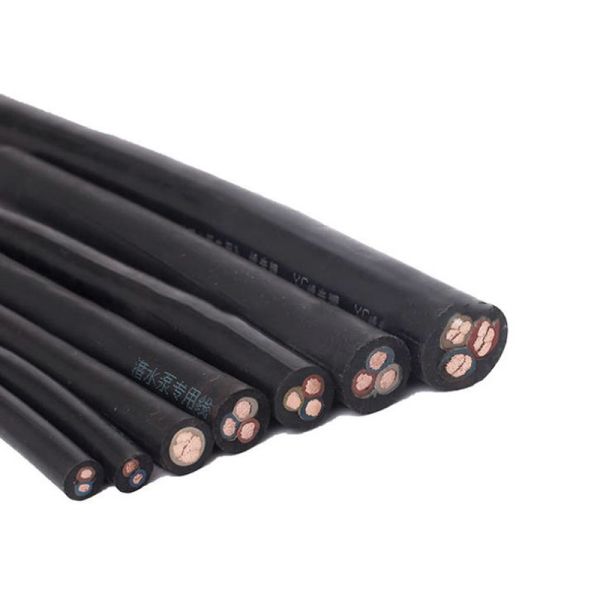Lightweight Flexible Rubber Cable Waterproof Sheathed Submersible Cable Wire