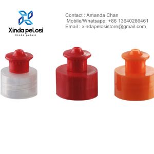 Custom Detergent Push-Pull Cap PP Screw Cap With Liner