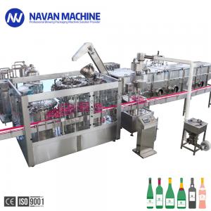  8000-9000BPH Small Glass Bottle With Aluminum Cap Washing Filling Capping Machine Manufactures