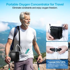 DC5V/2A DC9V/2A Voltage App-Controlled Portable Oxygen Concentrator for Easy