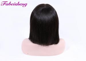  Natural Black Bob Wig Cut Brazilian Human Hair 360 Lace Wig Short Length Manufactures