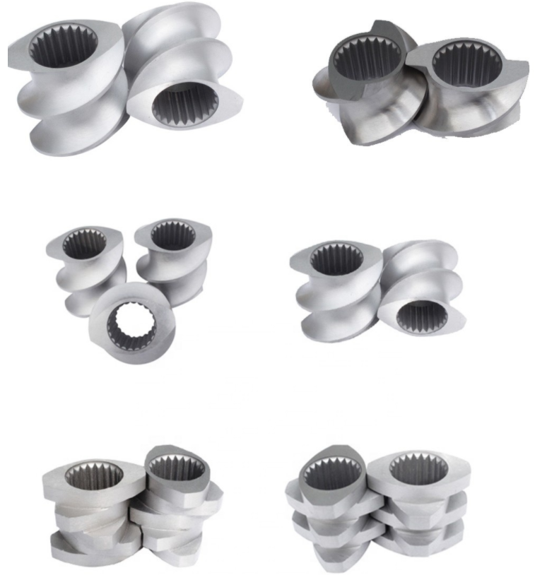 Customized Manufacturing Plastic Extruder Screw Elements Efficient Barrel W6mo5cr4v2 Material For Twin Screw Extruder