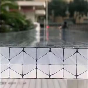 Impact-resistant X-type Multi-layer Polycarbonate Sheet X-shaped Structure Solar