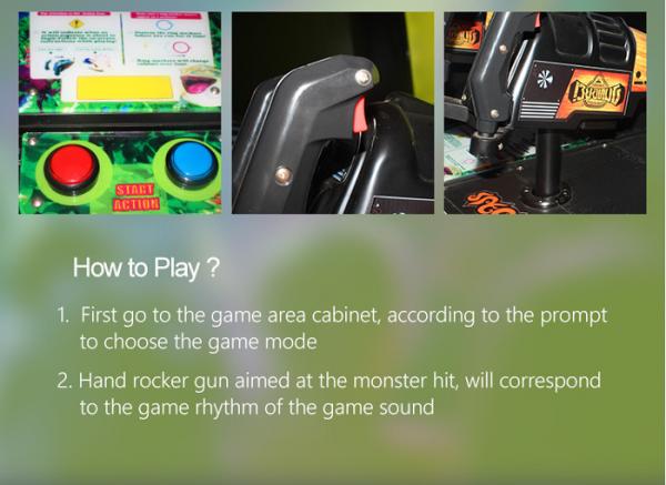 2 Player Kids Game Shooting Arcade Machines Indoor HD LCD For Amusment Park