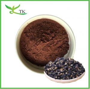  Wholesale Pure Natural Black Goji Berry Extract Anthocyanins 5% 25% Black Goji Berry Powder Manufactures