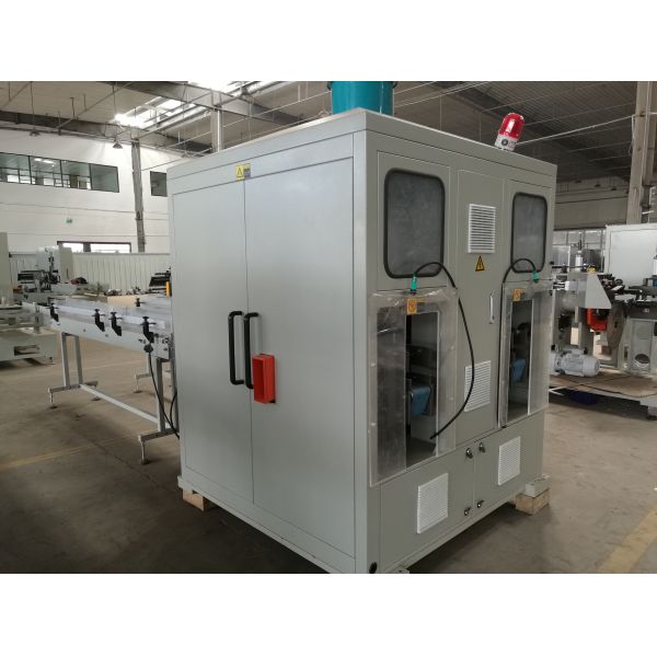 150 Cut / Min Automatic Tissue Log Saw Double Lane Steel Gray