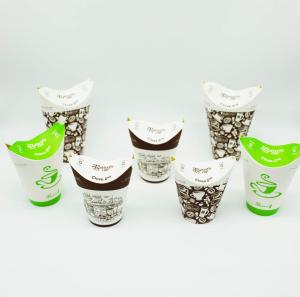  Recyclable Packing PLA Coated Paper Cups , Biodegradable Paper Cups Customized Logo Manufactures