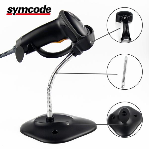 Quality Symcode 1D Laser Scanner , Handheld Barcode Scanner With Stand Support Commands for sale