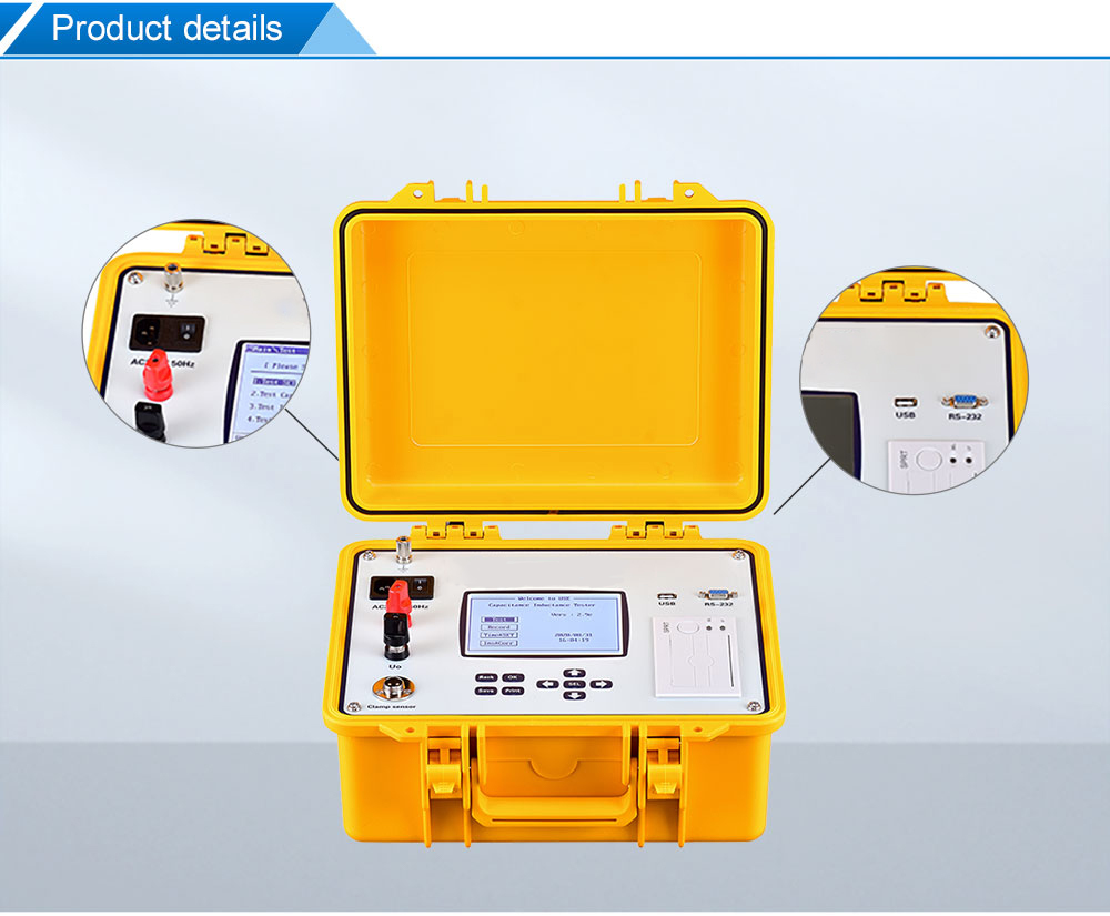 Automatic Capacitance Bridge Tester, ±(1%+5digits) Accuracy, 0~20,000 kvar Range