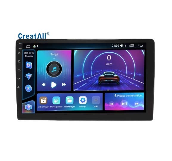  Creatall 7/9/10inch Central Control Car Android GPS Navigation Smart for BT Wifi Internet All-in-One Dashboard Machine Manufactures