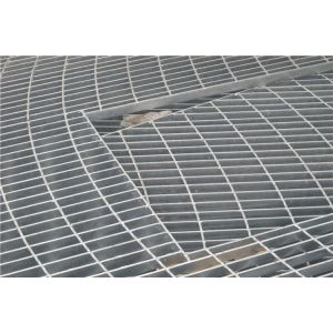Plain Galvanized Serrated Bar Grating Rectangular Or Round Shape