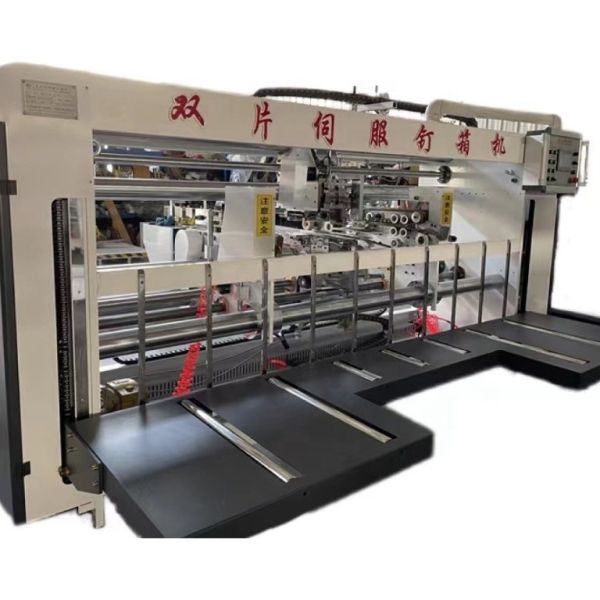 Quality Packaging Type Cartons Manual Double Servo Box Stitching Machine Easy to Operate for sale