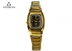  Classic Quartz Japan Movt Womens Watch , Diamond Dial Fitron Wrist Watch Manufactures