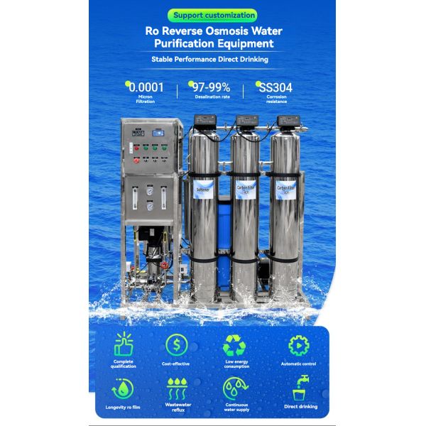 Industrial Home Ro Single Stage Reverse Osmosis Equipment With Core Pump Component