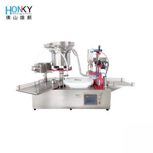  Desktop Full Automatic 30ml Aromatherapy Oil Liquid Filling Capping Machine With Ceramic Piston Pump For Daily Chemical Manufactures