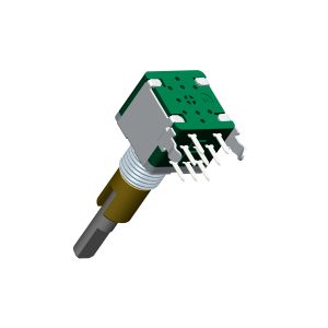 Digital Incremental Encoder dual shaft with push switch and self return switch