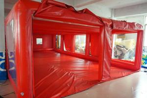  Tube Structure Red Tarpaulin Inflatable Showcase Car Cover Manufactures