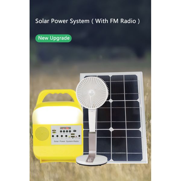 Mini Portable 3pcs Saving Solar Charged Lighting System 3W Energy Panel LED