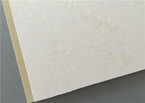  White Flower Design Garage Wall Panels For Hotel / Restaurant / Home Decoration Manufactures
