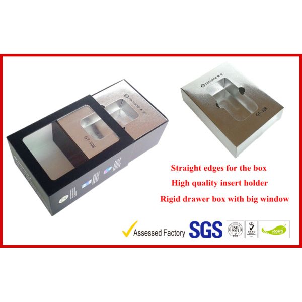 Top Customized Drawer Hard Board Electronics Packaging Boxes , Matt Lamination Luxury Gift Boxes