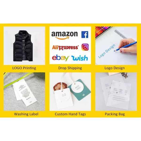 Customized Knit Casual Winter Large Size Polyester Utility Light Compression Cotton Slim Men Vest with Pockets