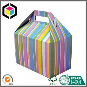  Custom Print CMYK Full Color Paper Box; Gable Shape Matte Color Gift Paper Box Manufactures