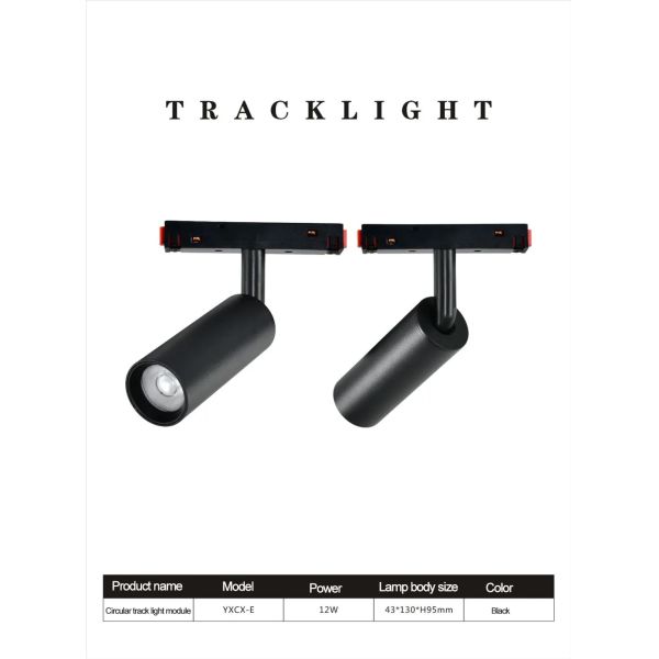 48V Ceiling Track Spotlights , CRI 90 Epistar Track Lighting IP20