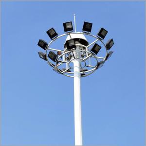 High Mast Light Fixtures Steel Lighting Pole For Roadways Streets Highways Manufactures