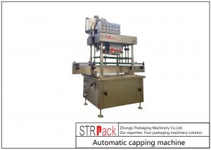  1.5KW Power Automatic Bottle Capping Machine High Speed 50 - 60 Bottles/min Manufactures