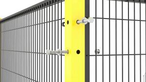 Temporary Removable Metal Wire Mesh Fencing Galvanized 1.2M For Workshop / Warehouse