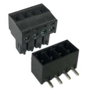 3.81mm Pitch PCB Pluggable Screw Terminal Blocks Plug + Right Angle Pin Header