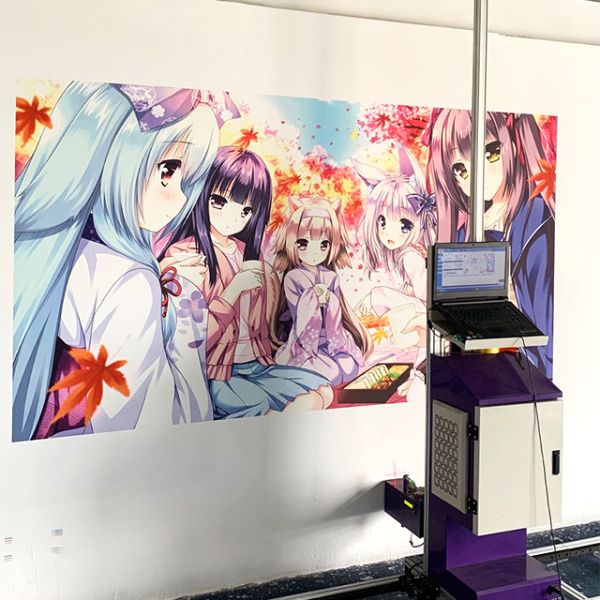 Alu-Mg Alloy Frame 720*720DPL Direct Wall Inkjet Printer