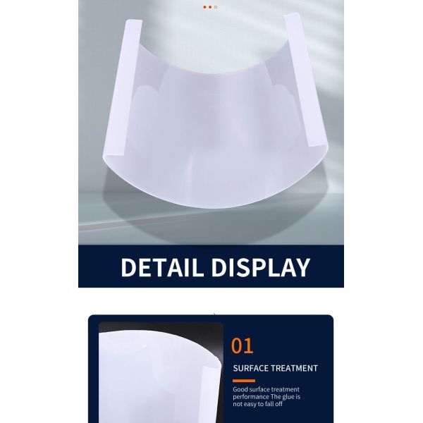 PC Lampshade Extrusion Molding Outdoor Cream Transparent Diffuser Plastic Profiles Customized
