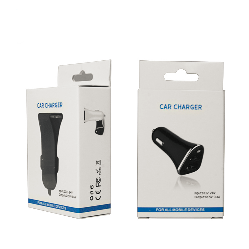 Light Weight Portable Universal Car Charger Quick Charging Copper Conductor Material