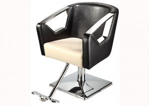  Modern Salon Hair Styling Chairs 35 Height With Chrome Square Plate , WT-6952W Manufactures