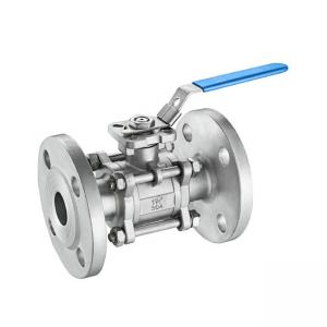  3 Piece Cast Stainless Steel Body Full Bore Ball Valve RF Flanged Ball Valve Manufactures