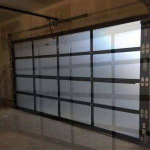  Modern Aluminum Sectional Door Manual or Automatic Sound Insulation White/Brown/Grey/Black Sectional Aluminum Panel Manufactures
