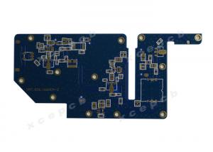 China Hard Gold Blue Soldermask Multilayer PCB Copper Clad Laminate 1.6mm Thickness 1oz on sale
