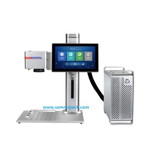 Portable Laser Batch Code Printer ,Fiber Laser Coding Machine for Product Serial