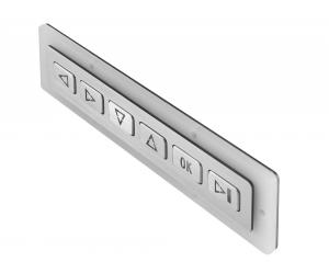  6 Keys Industrial Metal Keypad Stainless Steel Material 160.0mm X 30.0mm Dimensions Manufactures