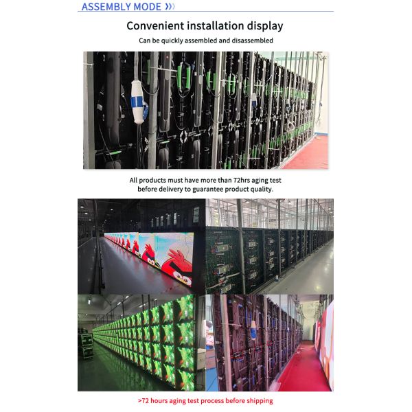 SDK Function Outdoor Stage LED Display Panel P3.91 for High Brightness Advertising Video Wall Rental Display