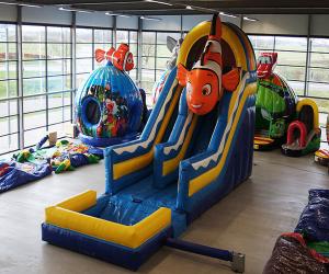  Playground Kids Inflatable Bouncer , OEM Inflatable Slide And Bounce House Manufactures